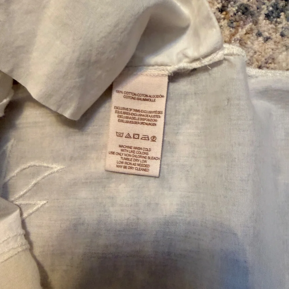 Free People Lace Embroidery Tank with Open sides sz S - Picture 5 of 7